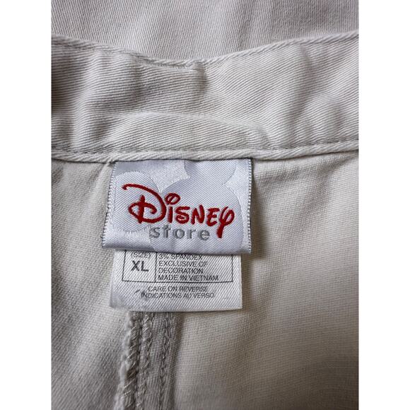 Winnie the Pooh Eeyore Disney Store Vtg Cropped Pants Embroidered Flowers Sz XL - Picture 5 of 8